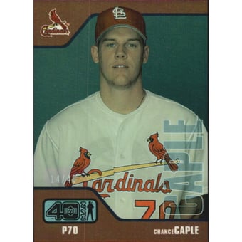 2002 Upper Deck 40-Man Electric Rainbow #591 Chance Caple