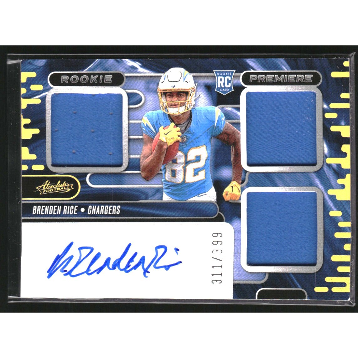 2024 Absolute Rookie Premiere Materials Autographs #41 Brenden Rice