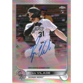 2022 Topps Chrome Rookie Autographs Refractors #RARV Ryan Vilade