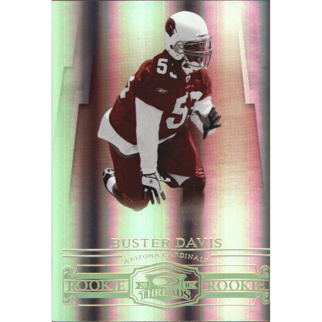 2007 Donruss Threads Gold Holofoil #196 Buster Davis. rookie card picture