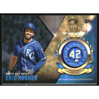 2017 Topps Jackie Robinson Logo Patch #JRPCEH Eric Hosmer