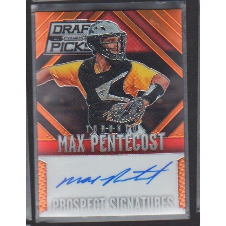 2014 Panini Prizm Perennial Draft Picks Prospect Signatures Prizms Orange #11 Max Pentecost