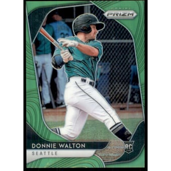 2020 Panini Prizm Prizms Lime Green #201 Donnie Walton