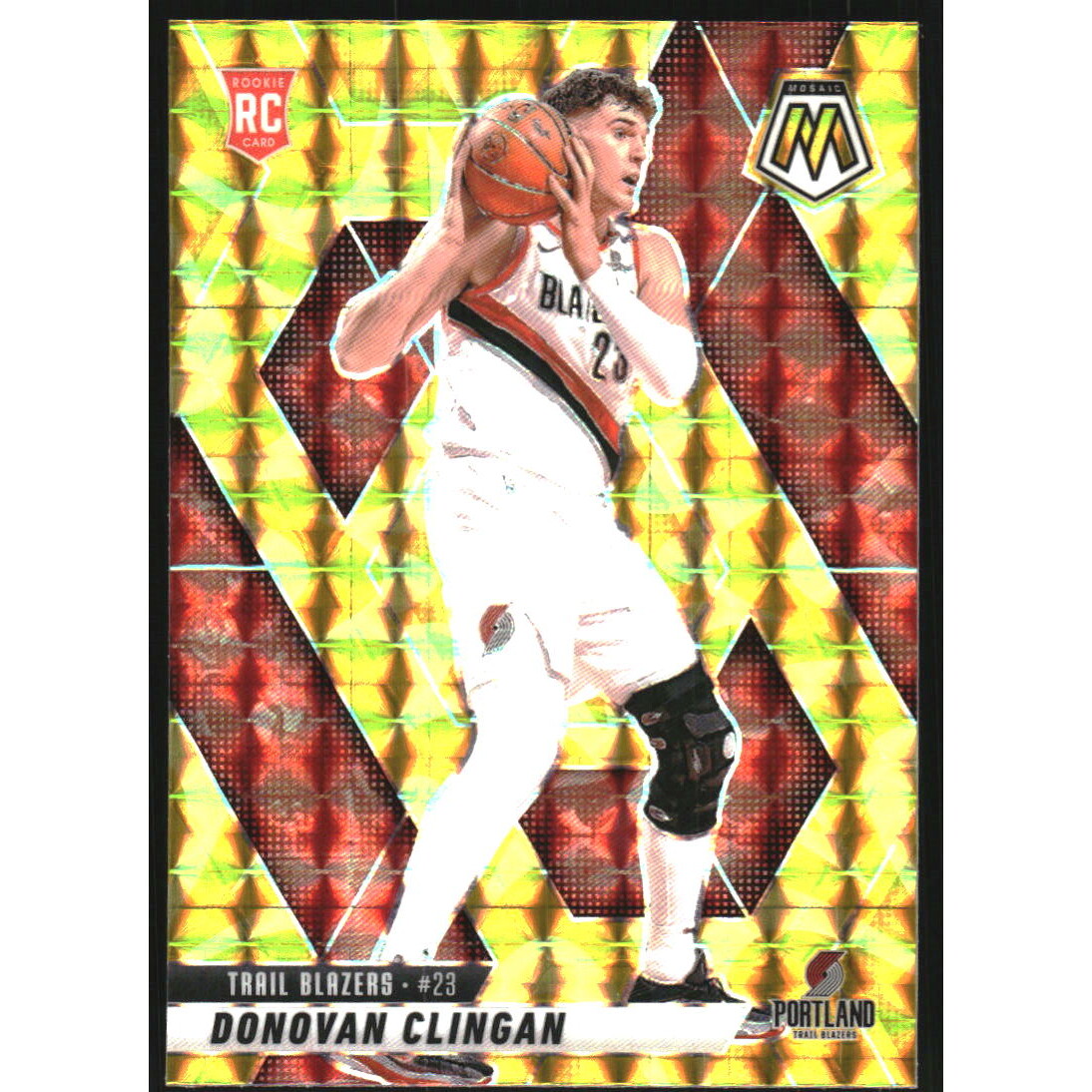 2024-25 Panini Mosaic Mosaic Reactive Yellow #247 Kyshawn George 2024-25 Panini Mosaic Mosaic Reactive Yellow #247 Kyshawn George