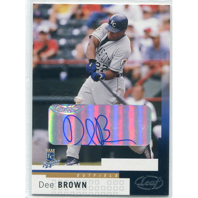 2004 Leaf Autographs #41 Dee Brown 2004 Leaf Autographs #41 Dee Brown