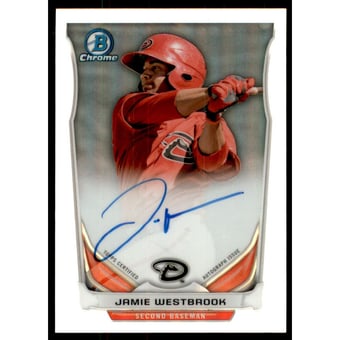 2014 Bowman Chrome Prospect Autographs Refractors #BCAPJWE Jamie Westbrook