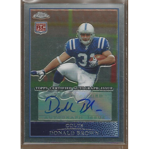2009 Topps Chrome Rookie Autographs #TC150 Donald Brown C