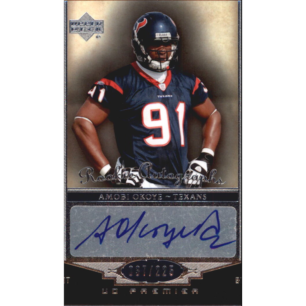 2007 Upper Deck Premier #102 Amobi Okoye AU RC. rookie card picture