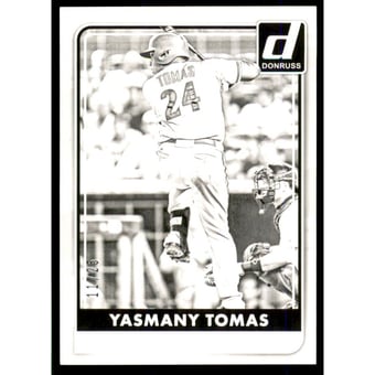 2016 Donruss Test Proof Black #157 Yasmany Tomas