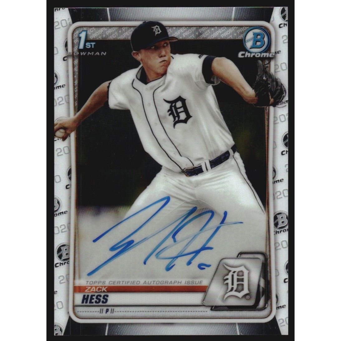 2020 Bowman Chrome Prospect Autographs #CPAZH Zack Hess