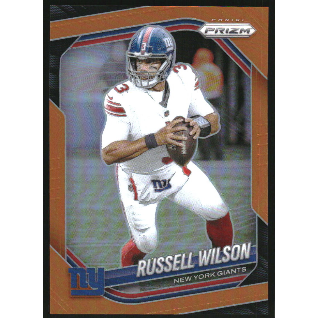 2025 Panini Prizm Prizms Orange #202 Russell Wilson