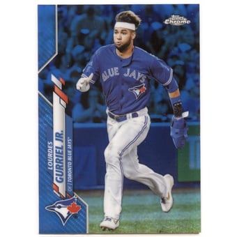 2020 Topps Chrome Blue Refractors #167 Lourdes Gurriel Jr.
