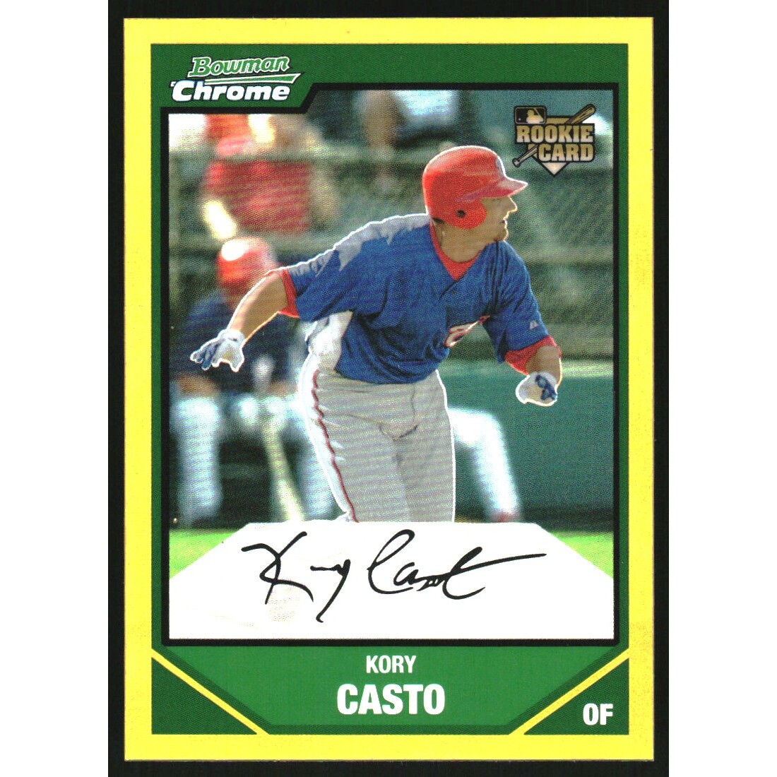 2007 Bowman Chrome Draft Gold Refractors #BDP38 Kory Casto. rookie card picture
