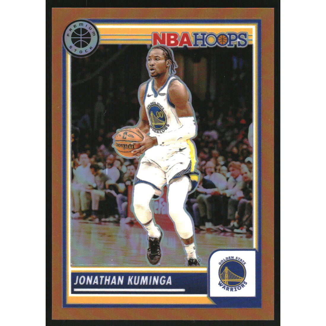 2023-24 Hoops Premium Stock Orange Prizm #231 Jonathan Kuminga