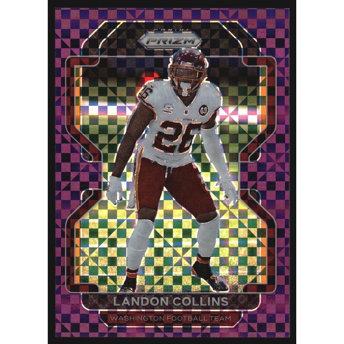 2021 Panini Prizm Prizms Purple Power #215 Landon Collins