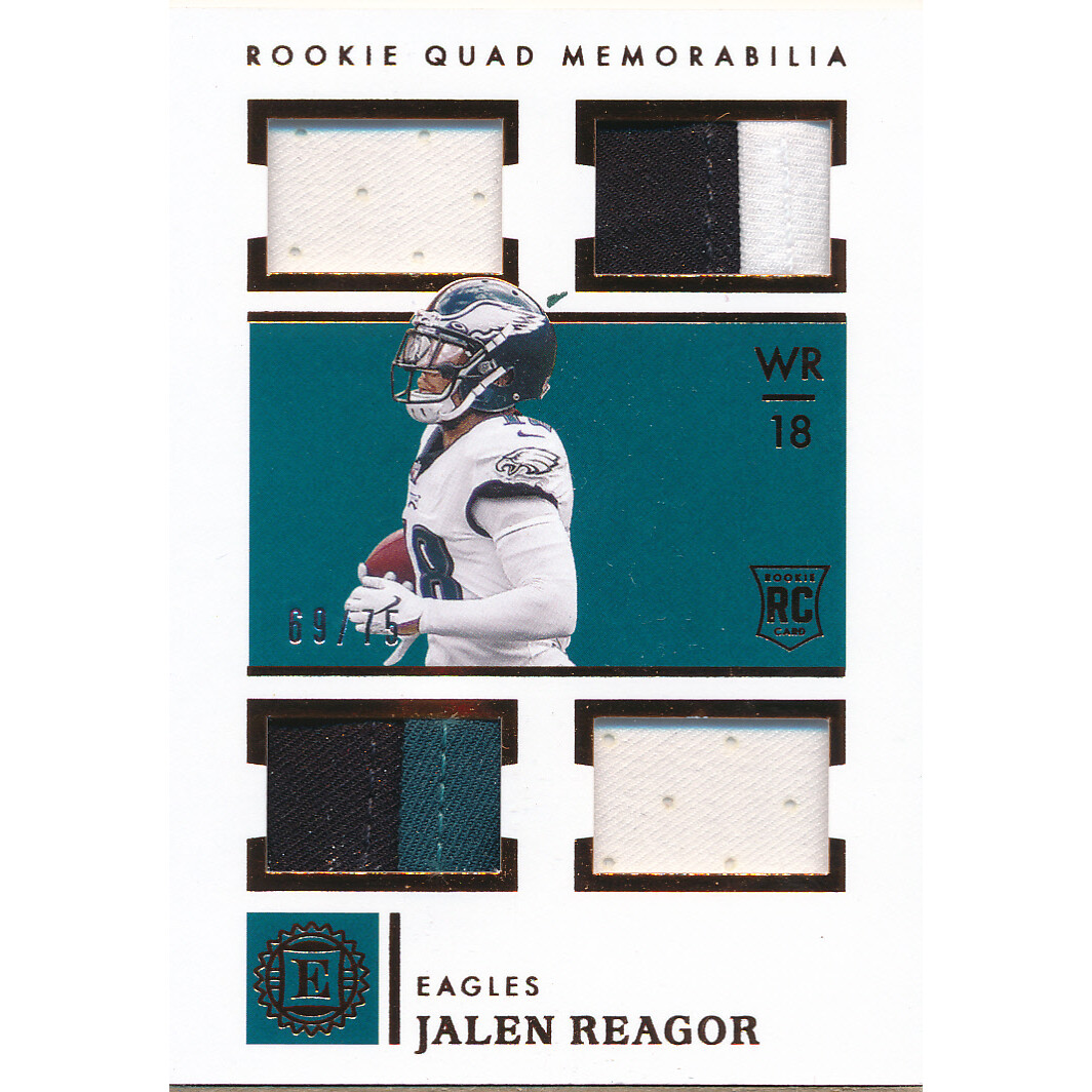 2020 Panini Encased Rookie Quad Memorabilia #11 Jalen Reagor