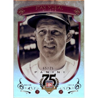 2014 Panini Hall of Fame Red Frame #37 Stan Musial