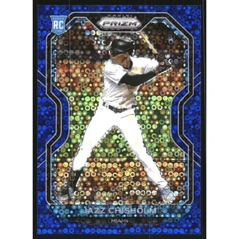 2021 Panini Prizm Prizms Blue Donut Circles #136 Jazz Chisholm