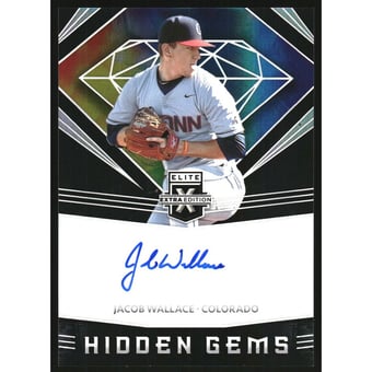 2020 Elite Extra Edition Hidden Gems Autographs #24 Jacob Wallace