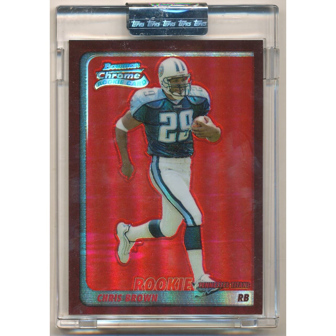 2003 Bowman Chrome Red Refractors #190 Chris Brown. rookie card picture