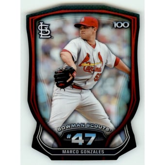 2015 Bowman Chrome Bowman Scouts Top 100 Die Cut #BTP47 Marco Gonzales