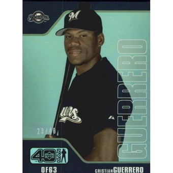 2002 Upper Deck 40-Man Electric Rainbow #562 Cristian Guerrero