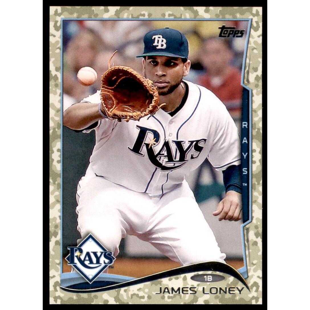 2014 Topps Camo #328 James Loney. rookie card picture
