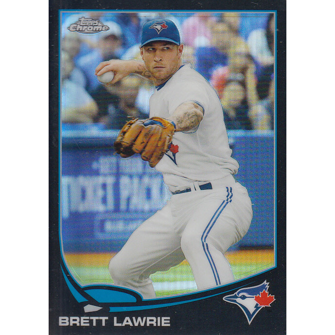 2013 Topps Chrome Black Refractors #54 Brett Lawrie. rookie card picture