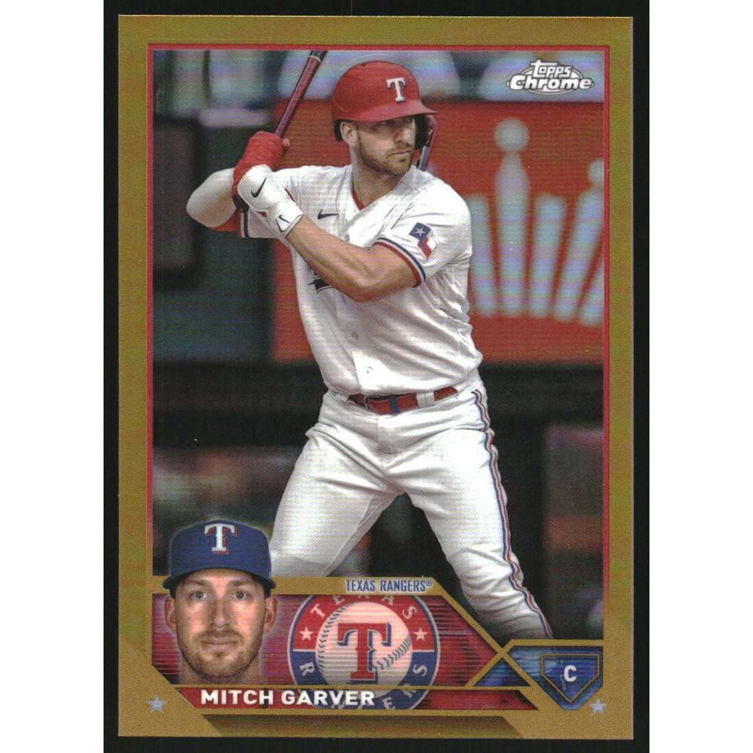 2023 Topps Chrome Update Gold Refractors #USC67 Mitch Garver. rookie card picture