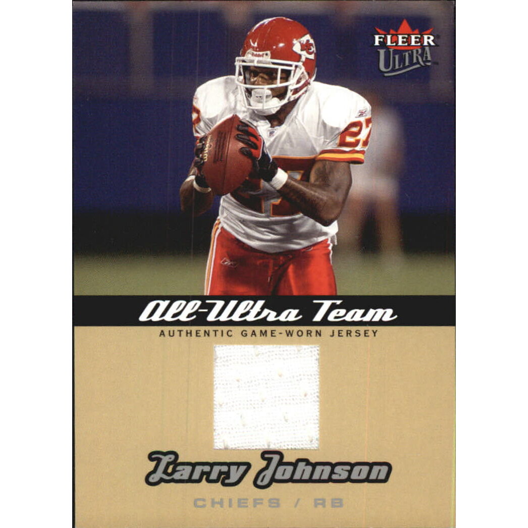 2005 Ultra All-Ultra Team Jerseys Platinum #LJ Larry Johnson