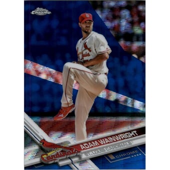 2017 Topps Chrome Blue Wave Refractors #113 Adam Wainwright