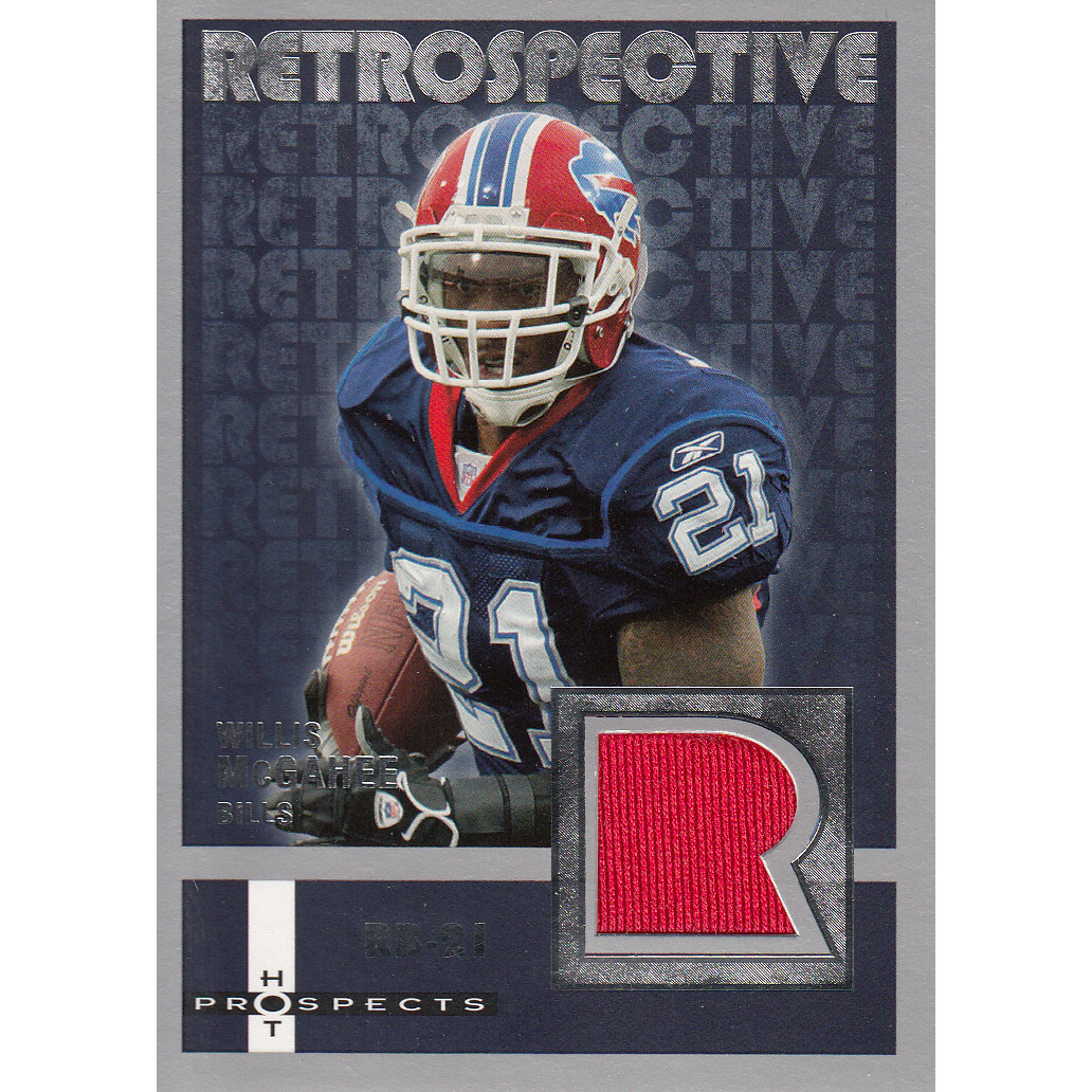 2006 Hot Prospects Retrospective Jerseys #REWM Willis McGahee 2006 Hot Prospects Retrospective Jerseys #REWM Willis McGahee