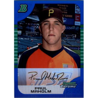 2005 Bowman Chrome Draft Blue Refractors #BDP127 Paul Maholm PROS