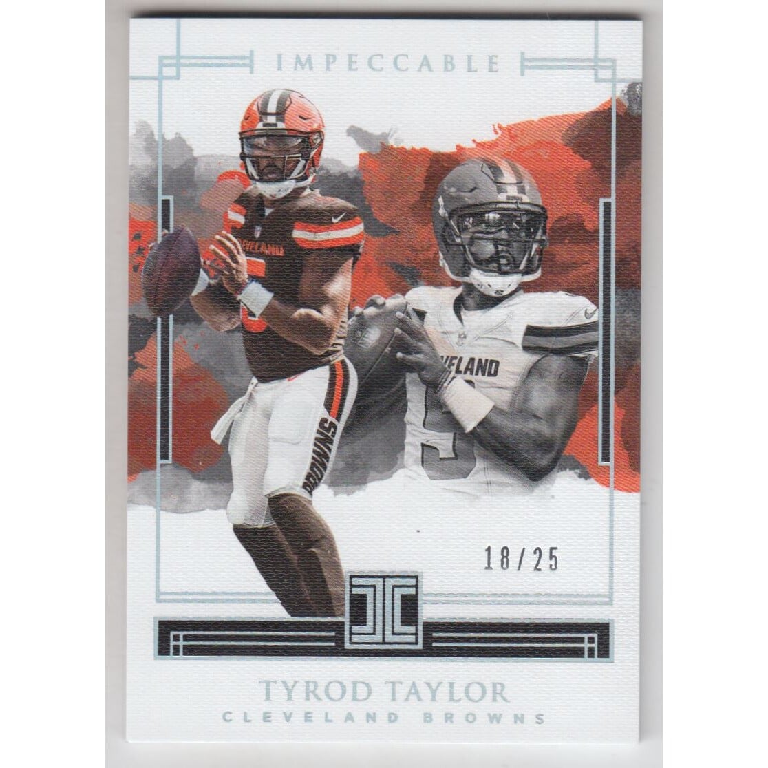 2018 Panini Impeccable Silver #37 Tyrod Taylor. rookie card picture