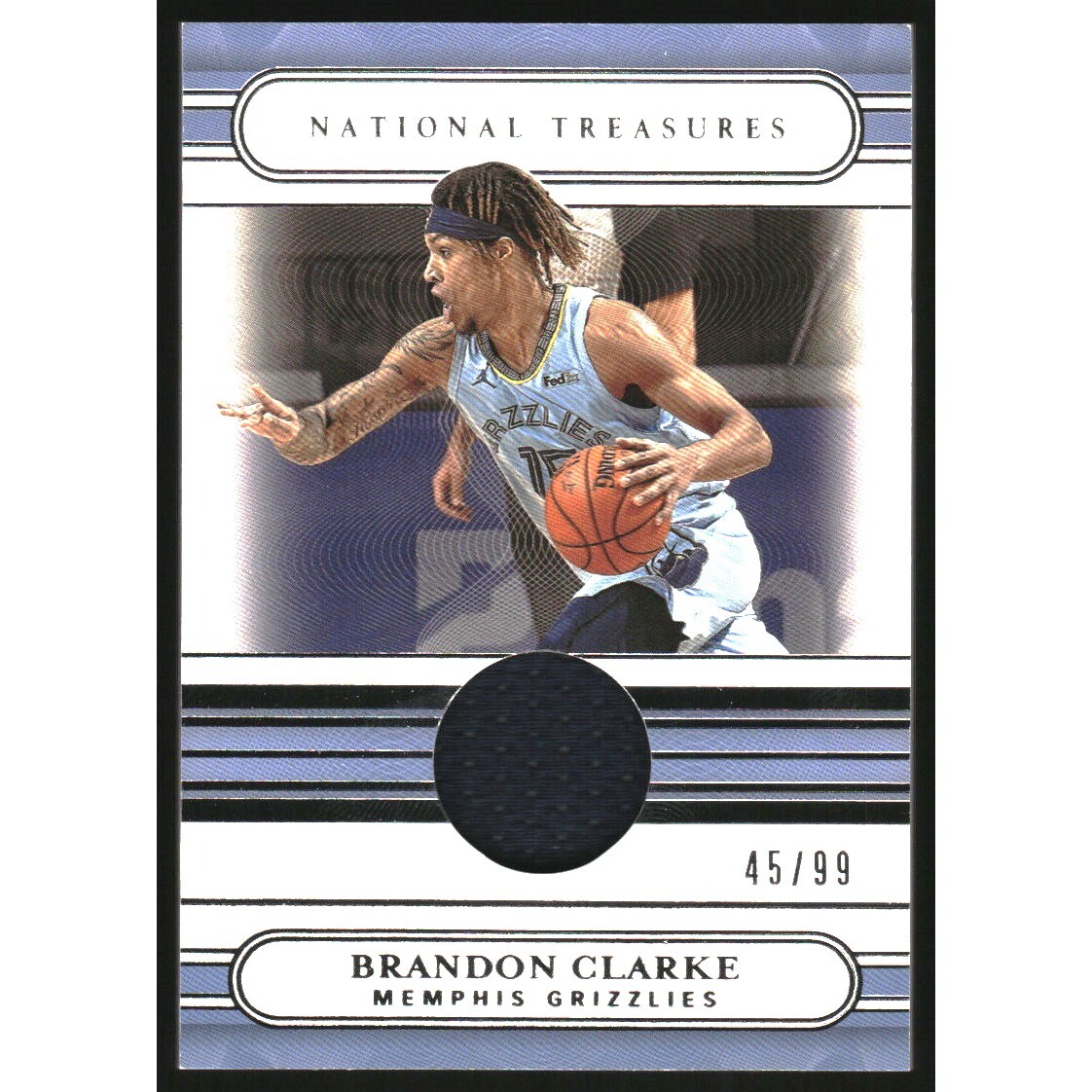 2020-21 Panini National Treasures Jersey Treasures #14 Brandon Clarke/99