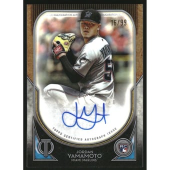 2020 Topps Tribute League Inauguration Autographs #LAJY Jordan Yamamoto