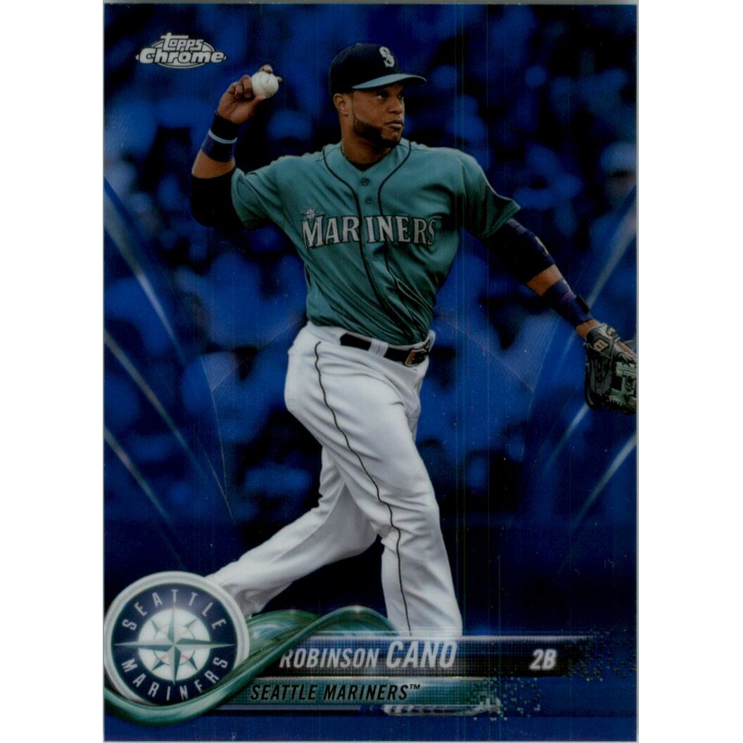 2018 Topps Chrome Blue Refractors #52 Robinson Cano