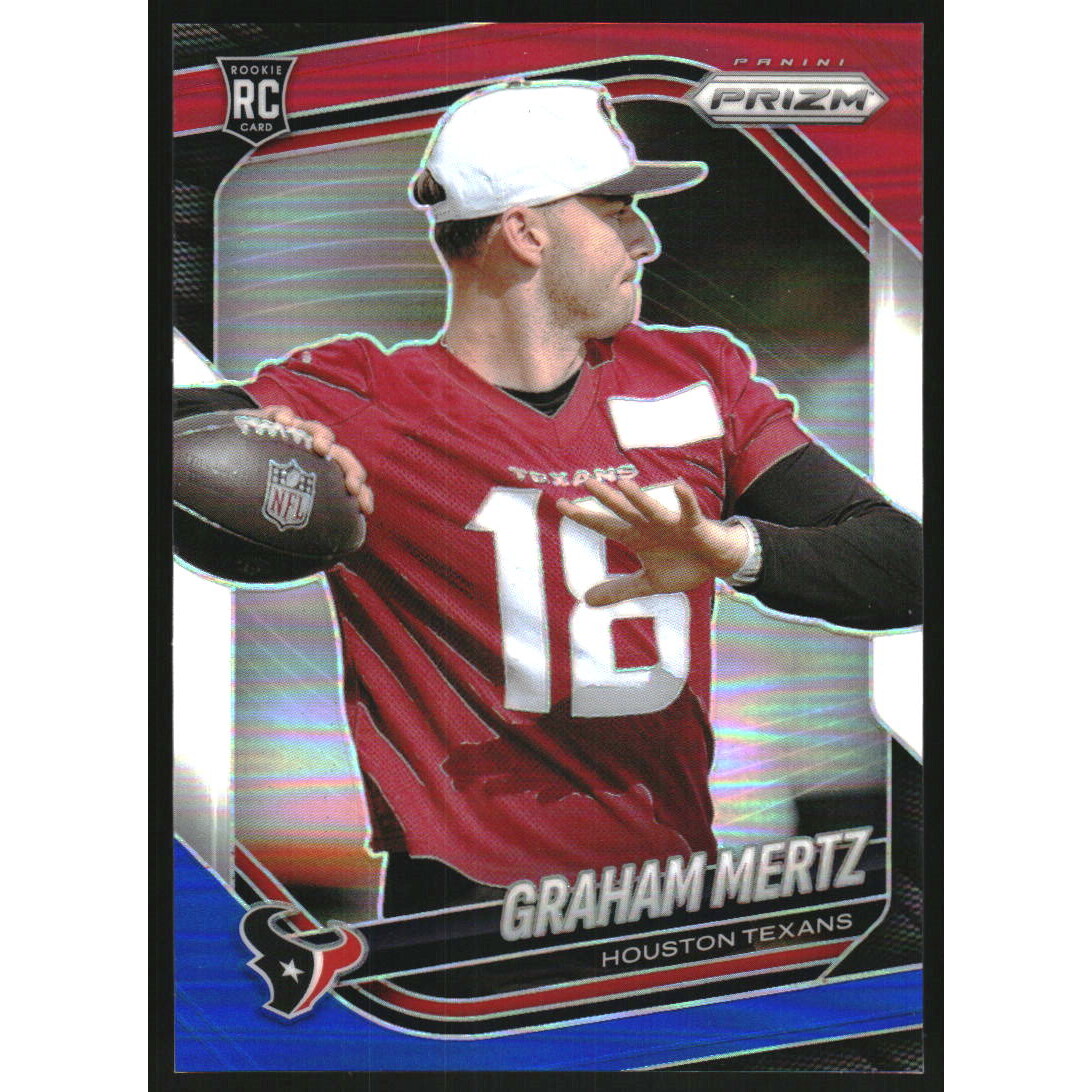 2025 Panini Prizm Prizms Red White and Blue #392 Graham Mertz