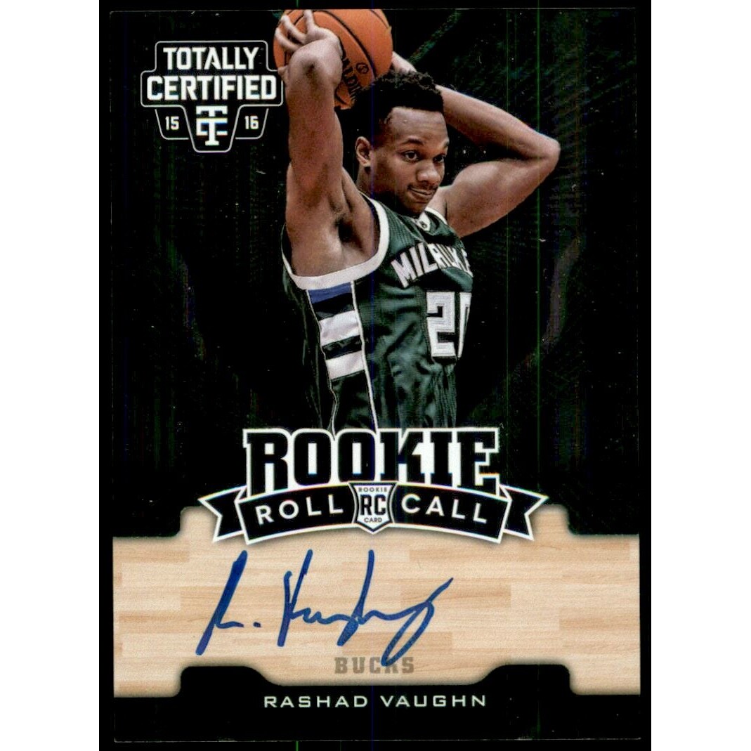 2015-16 Totally Certified Rookie Roll Call Autographs #RRCRV Rashad Vaughn
