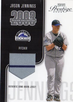 2003 Playoff Prestige Player Collection #45 Jason Jennings Jsy