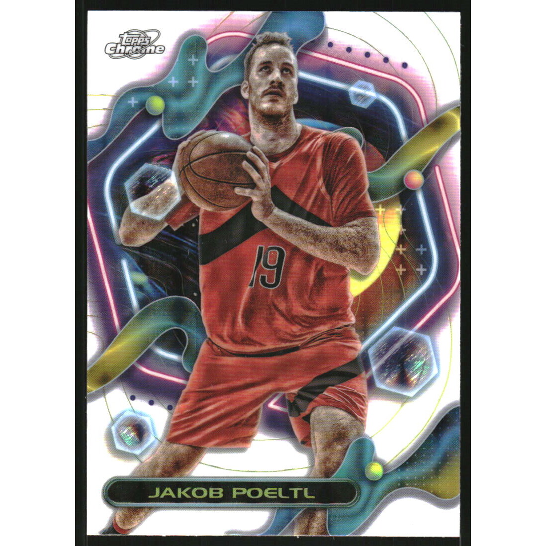 2023-24 Topps Cosmic Chrome White Hole Refractors #128 Jakob Poeltl 2023-24 Topps Cosmic Chrome White Hole Refractors #128 Jakob Poeltl