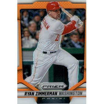 2014 Panini Prizm Prizms Orange Die Cut #16 Ryan Zimmerman