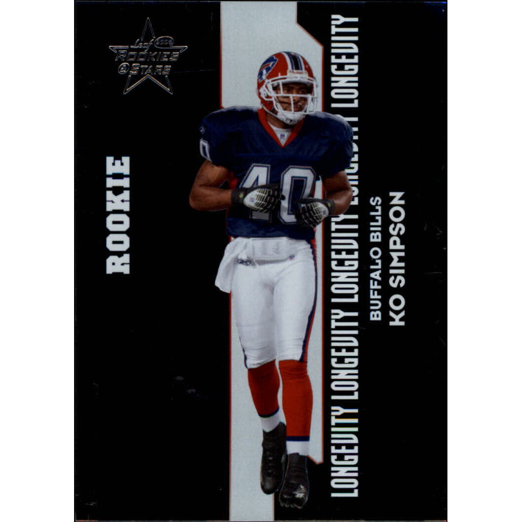 2006 Leaf Rookies and Stars Longevity Silver Parallel #184 Ko Simpson