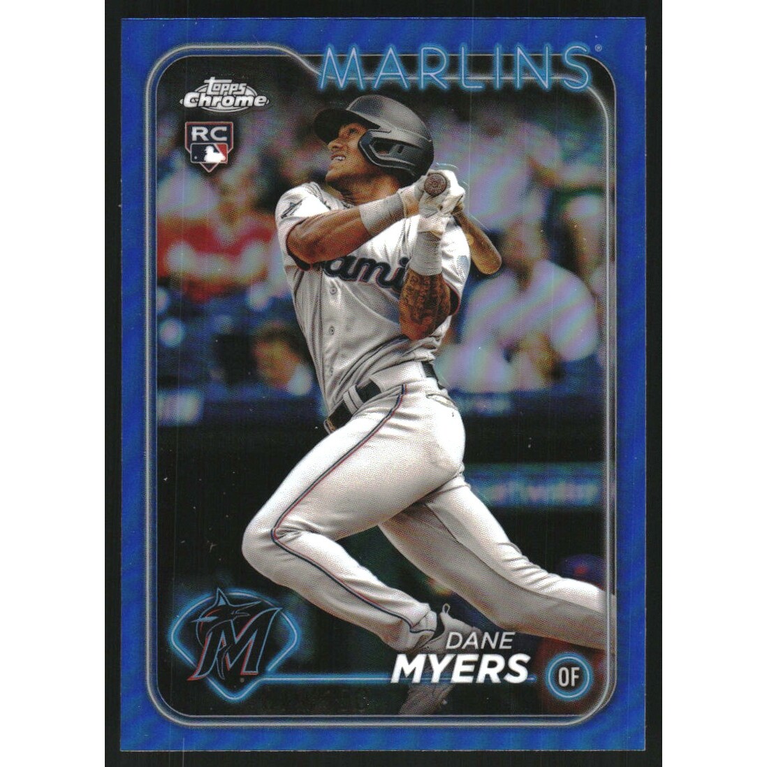 2024 Topps Chrome Blue Refractors #46 Dane Myers. rookie card picture