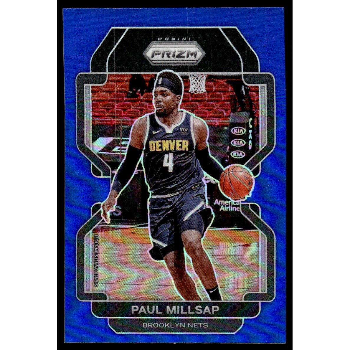 2021-22 Panini Prizm Prizms Blue #46 Paul Millsap