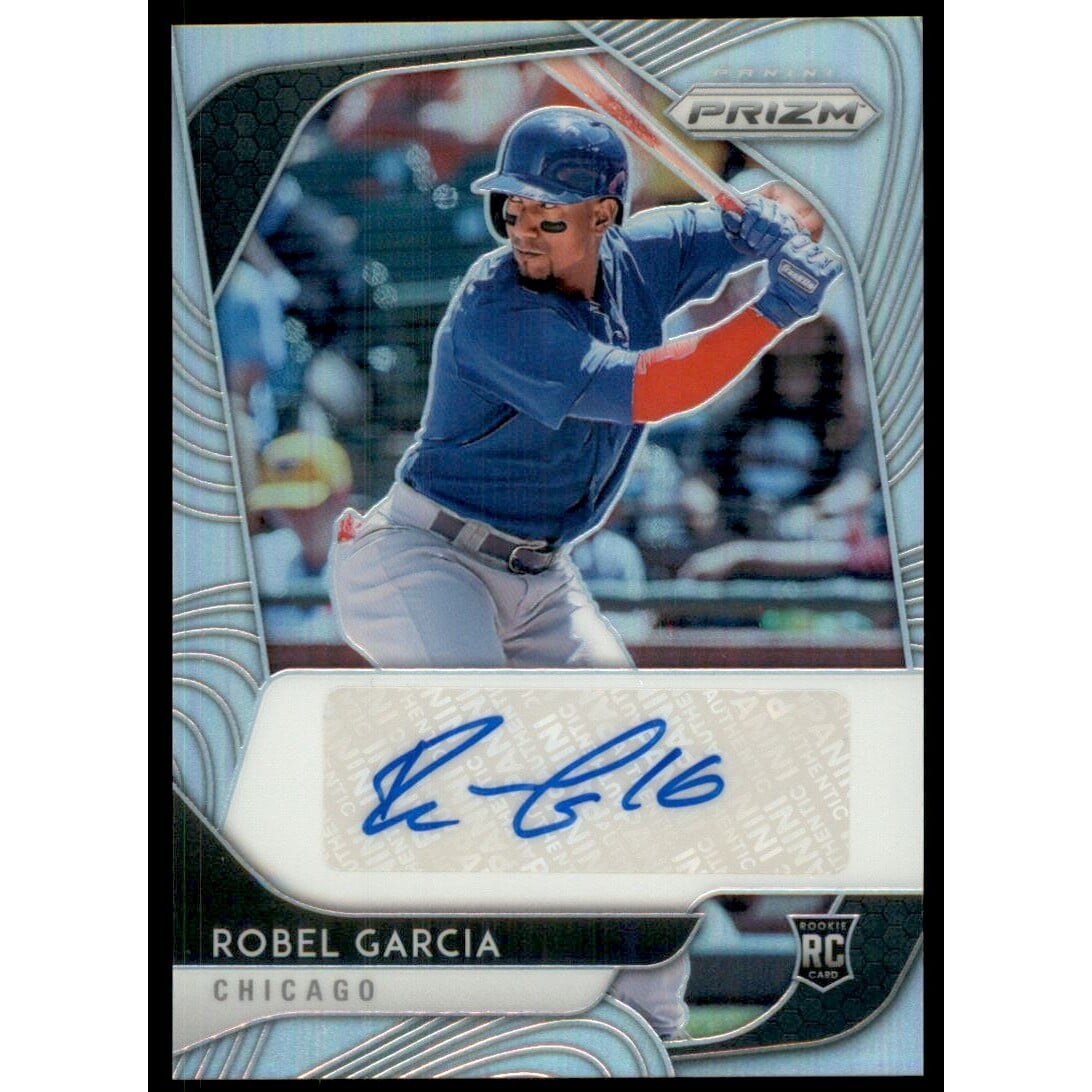 2020 Panini Prizm Rookie Autographs Prizms Silver #83 Robel Garcia. rookie card picture