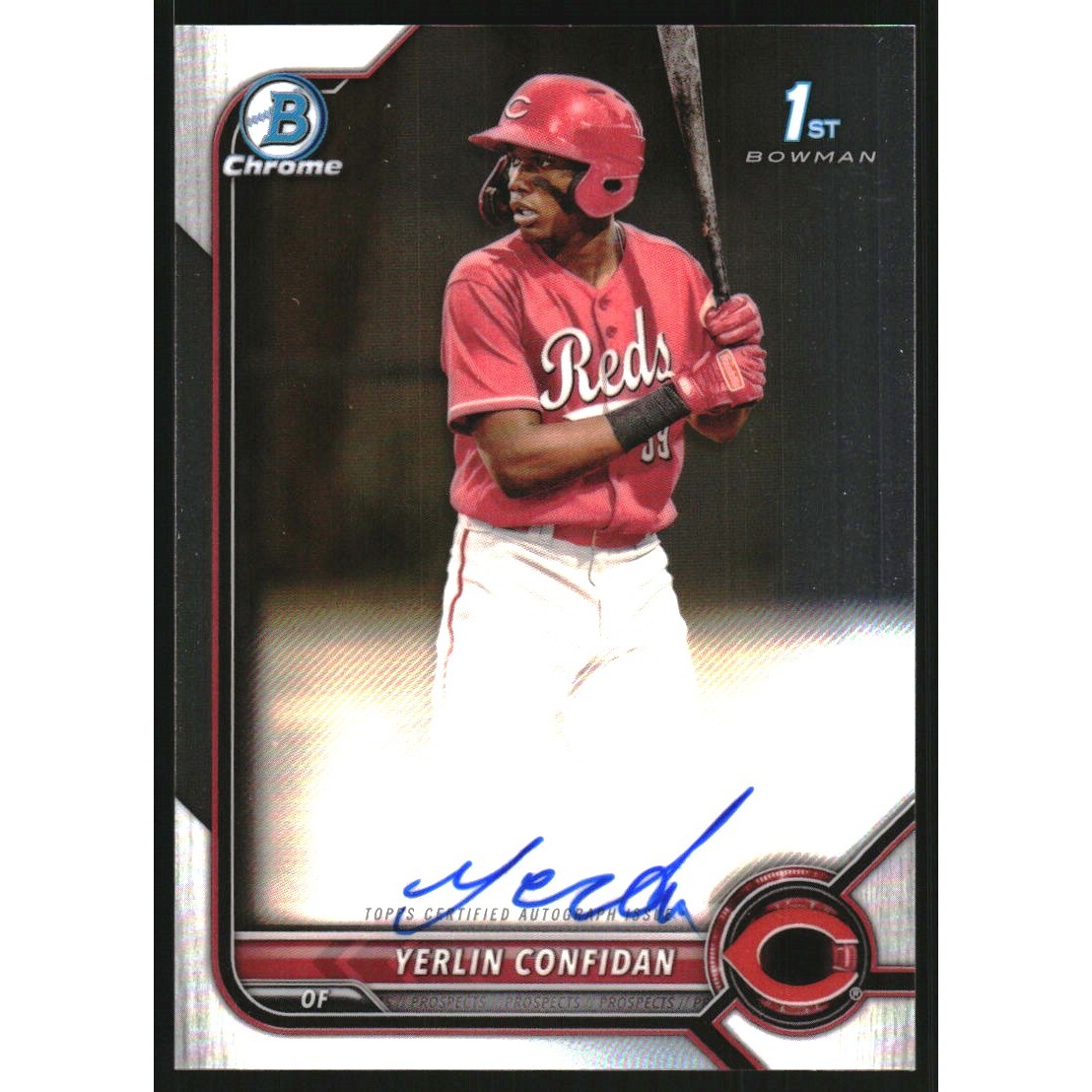 2022 Bowman Chrome Prospect Autographs #CPAYC Yerlin Confidan 2022 Bowman Chrome Prospect Autographs #CPAYC Yerlin Confidan