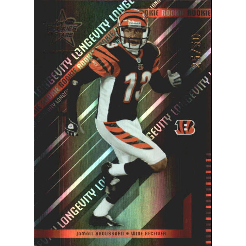 2004 Leaf Rookies and Stars Longevity Black #117 Jamall Broussard