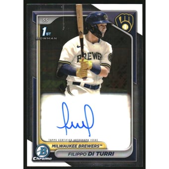2024 Bowman Chrome Prospect Autographs #CPAFDI Filippo Di Turri