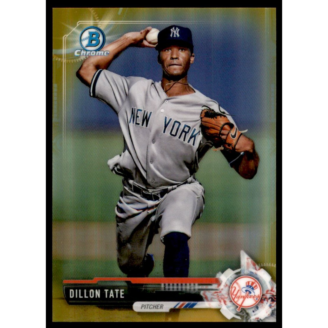 2017 Bowman Chrome Draft Gold Refractors #BDC152 Dillon Tate